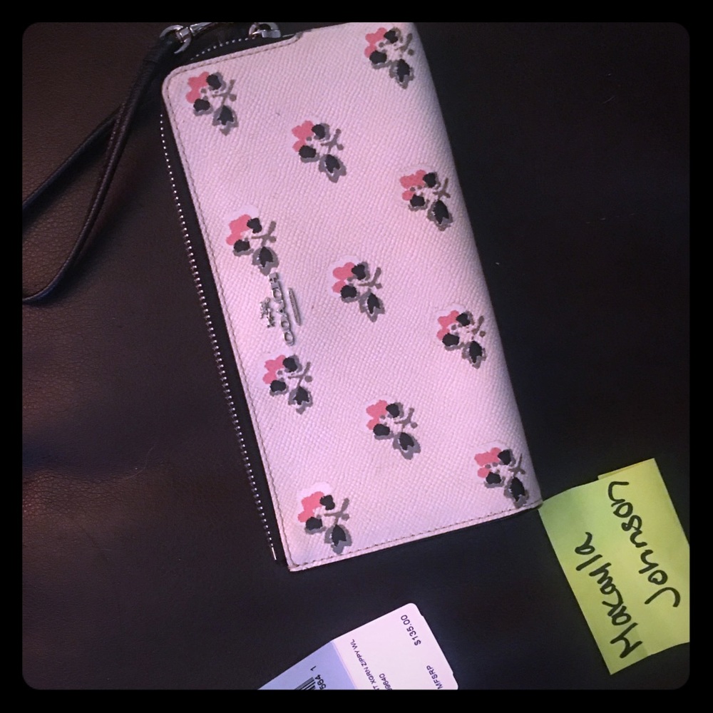 Coach Floral Wristlet